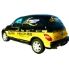 Black and yellow PT Cruisers were for a fleet delivery of 4 cars.