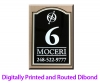 UV printed and routed lot signs on aluminum composite material